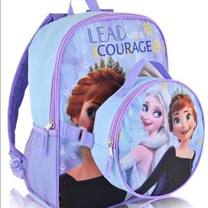Fast Forward Disney Frozen Backpack set With Lunch Box For Kids |Elsa And Anna